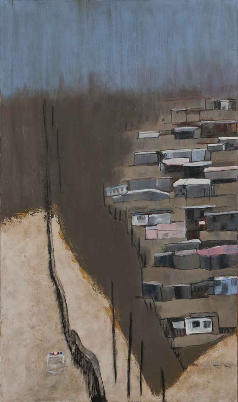 Ghosts on the Border, oil on canvas