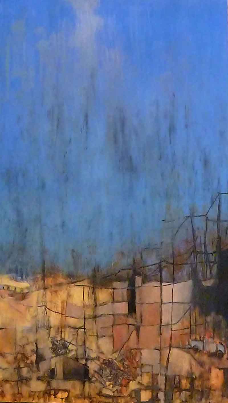 Perilous Crossing, oil on canvas
