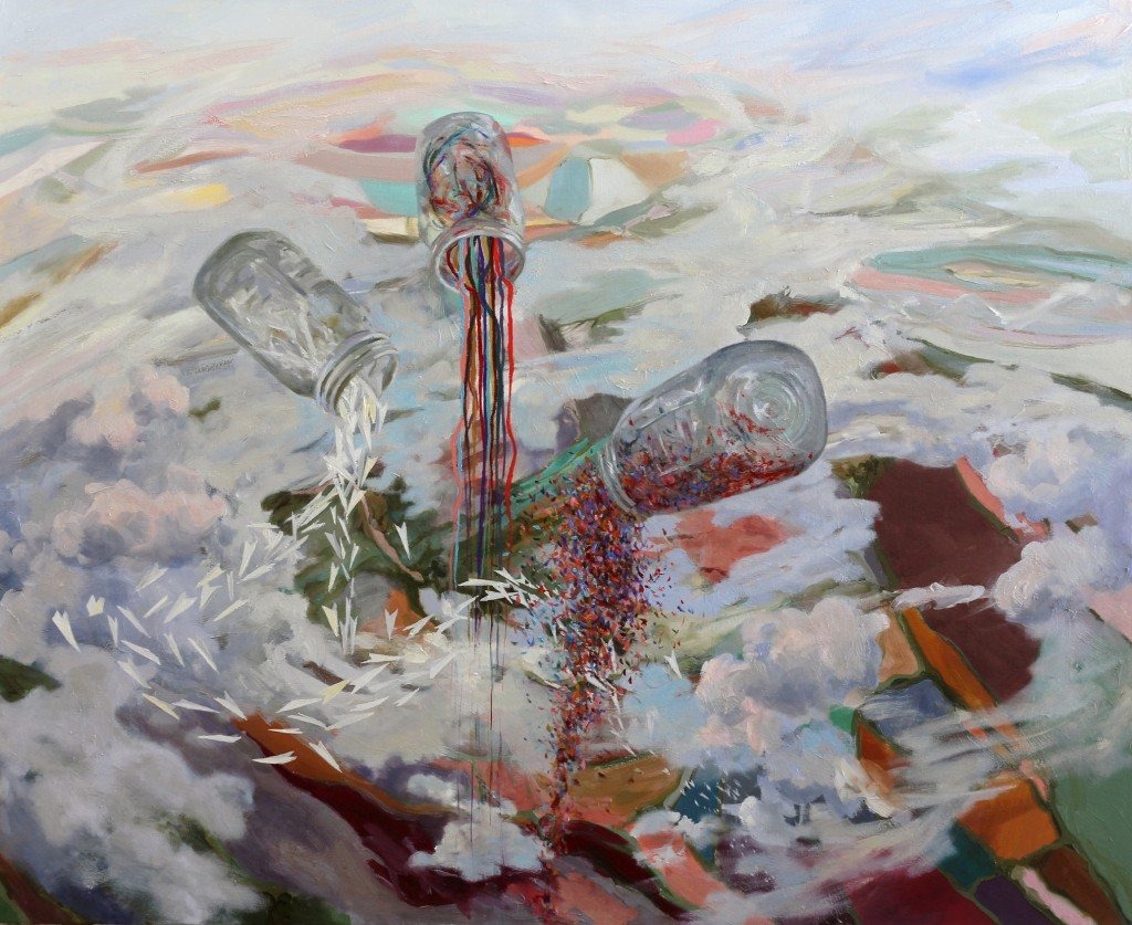 Lydia Larson, Void, 2013, oil on canvas, 66.5” x 55”. Photo courtesy of Kennedy Heights Arts Center