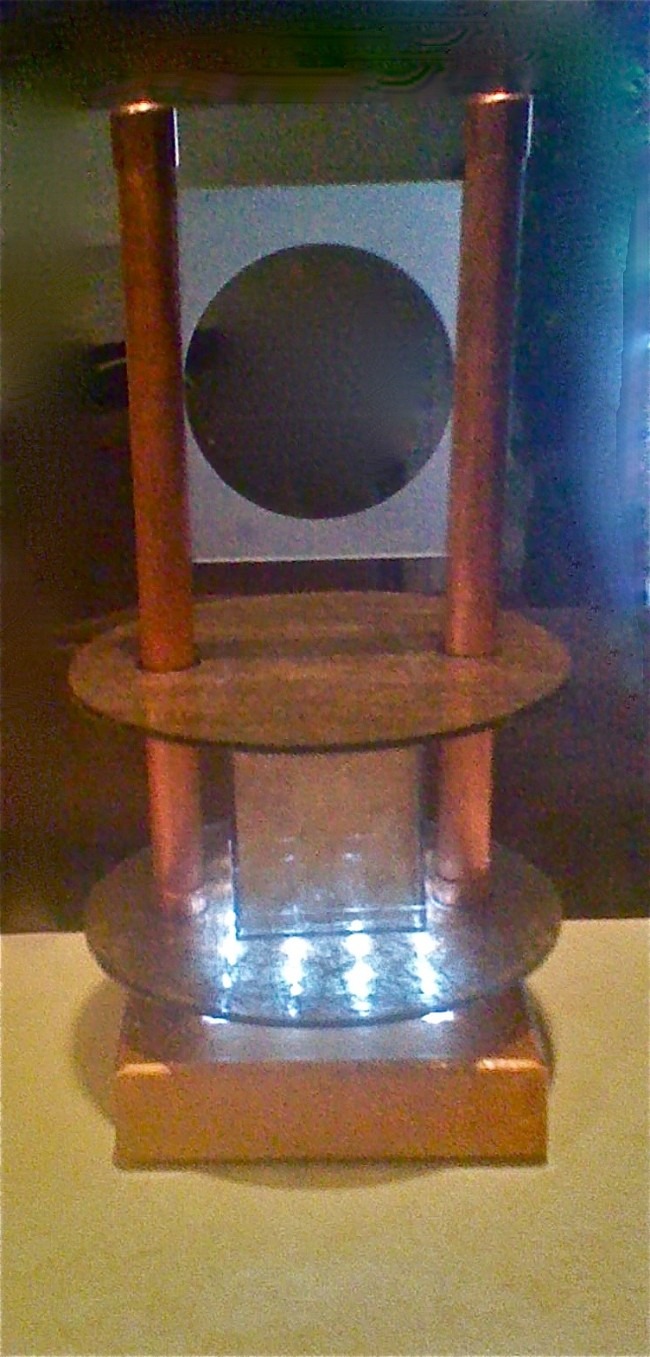 Billie Cunningham Vessel of Light, glass and mixed mediums. Photo courtesy of Kennedy Heights Arts Center