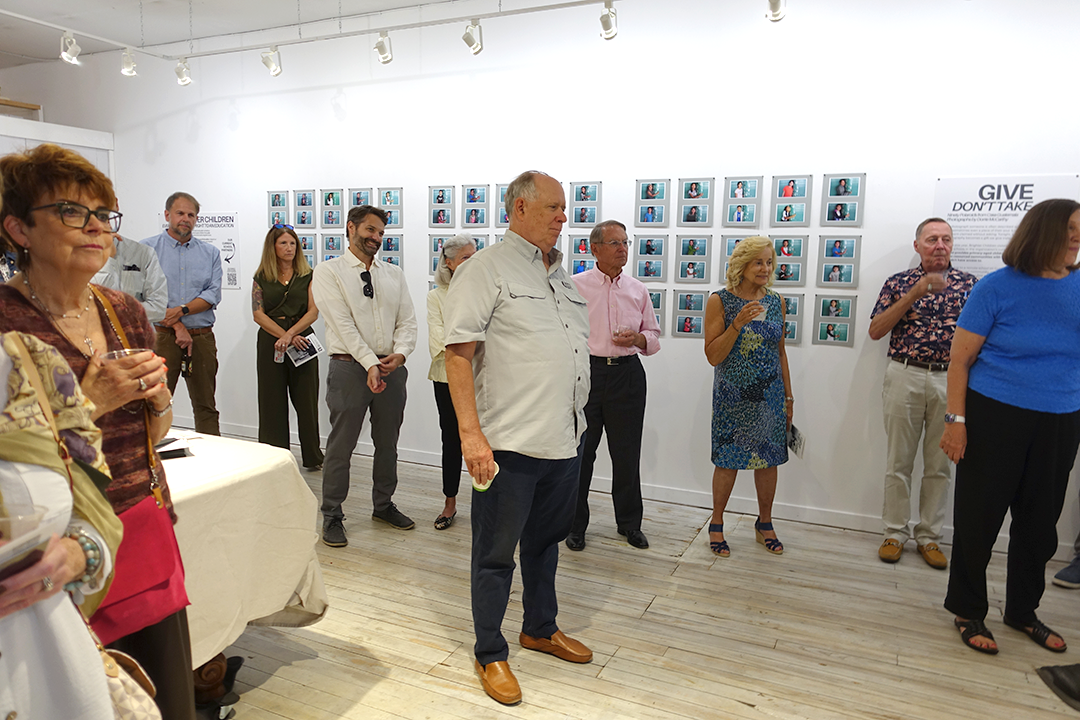 The audience at The Annex Gallery