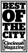 Best of the City, Cincinnati Magazine logo in black and white.
