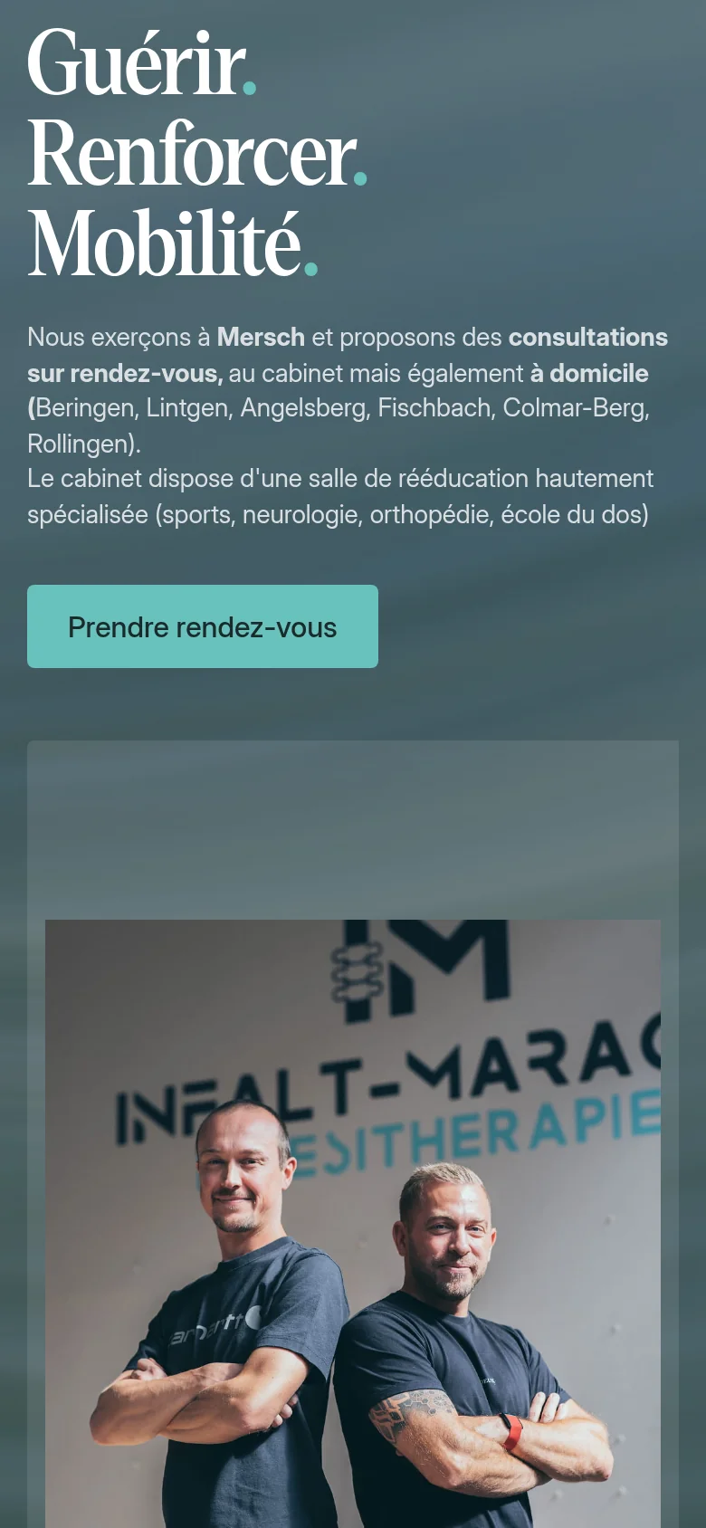 Website on a phone