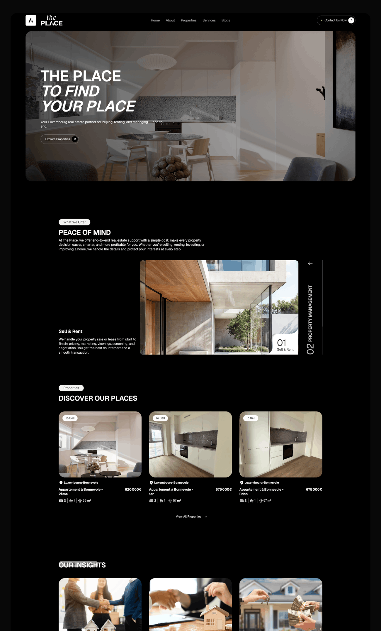 The Place website gallery