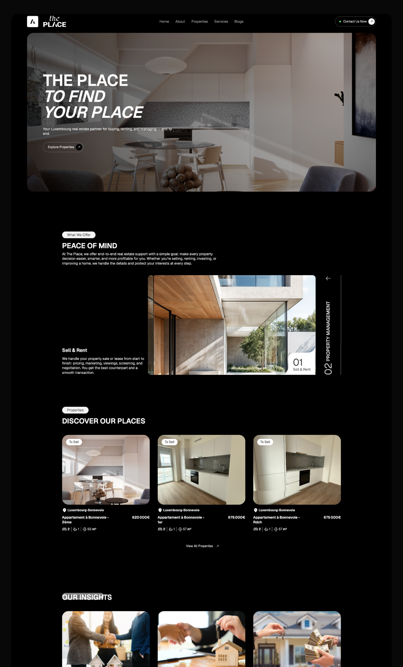 The Place website