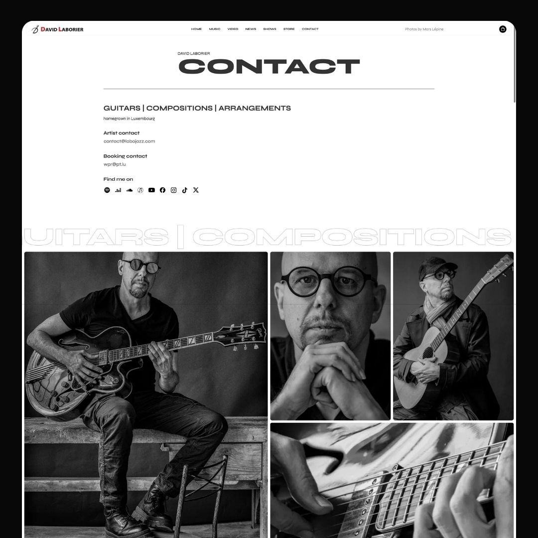 David Laborier website gallery