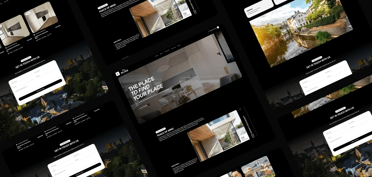 Galerie der Website von The Place