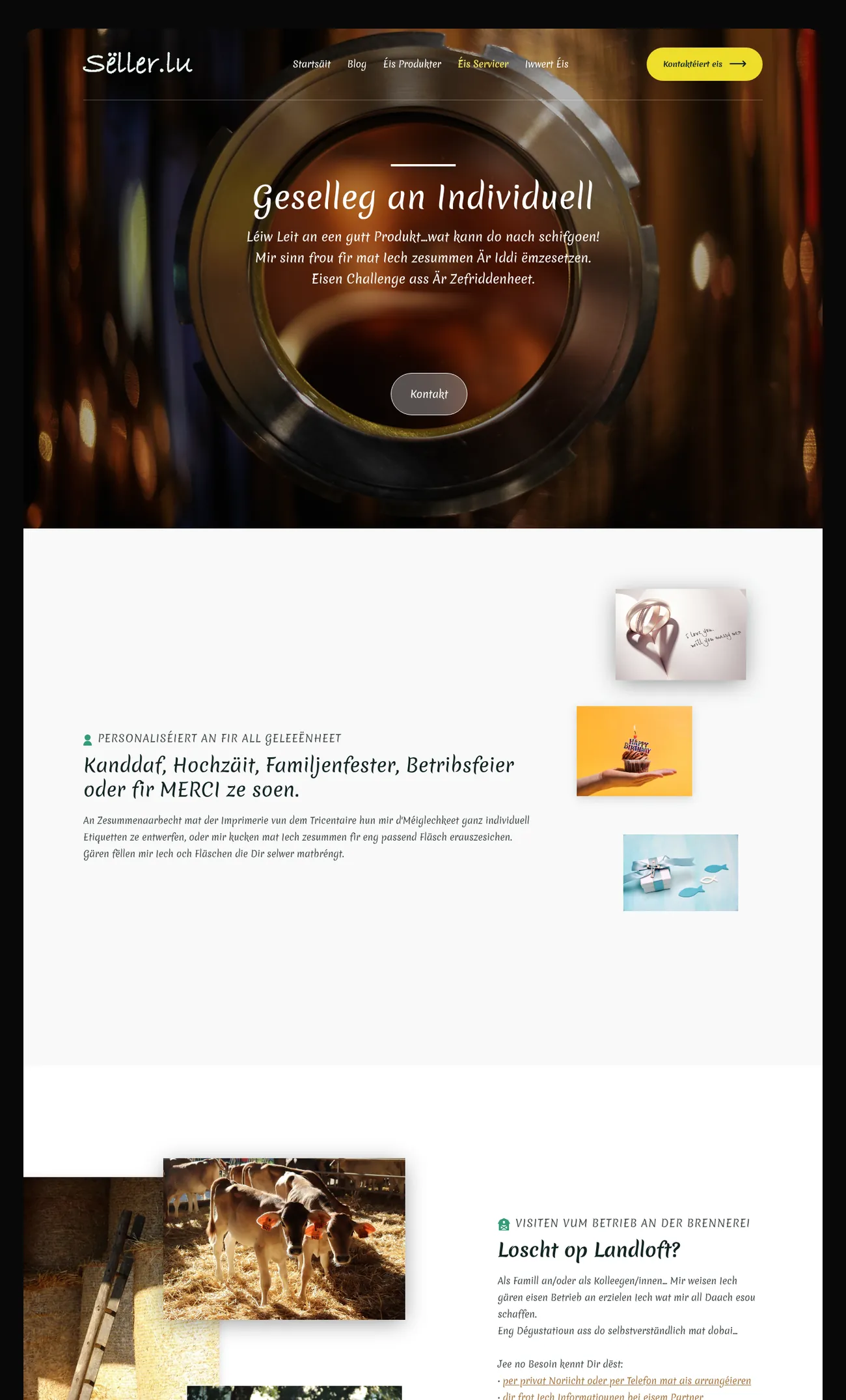 Sëller website gallery