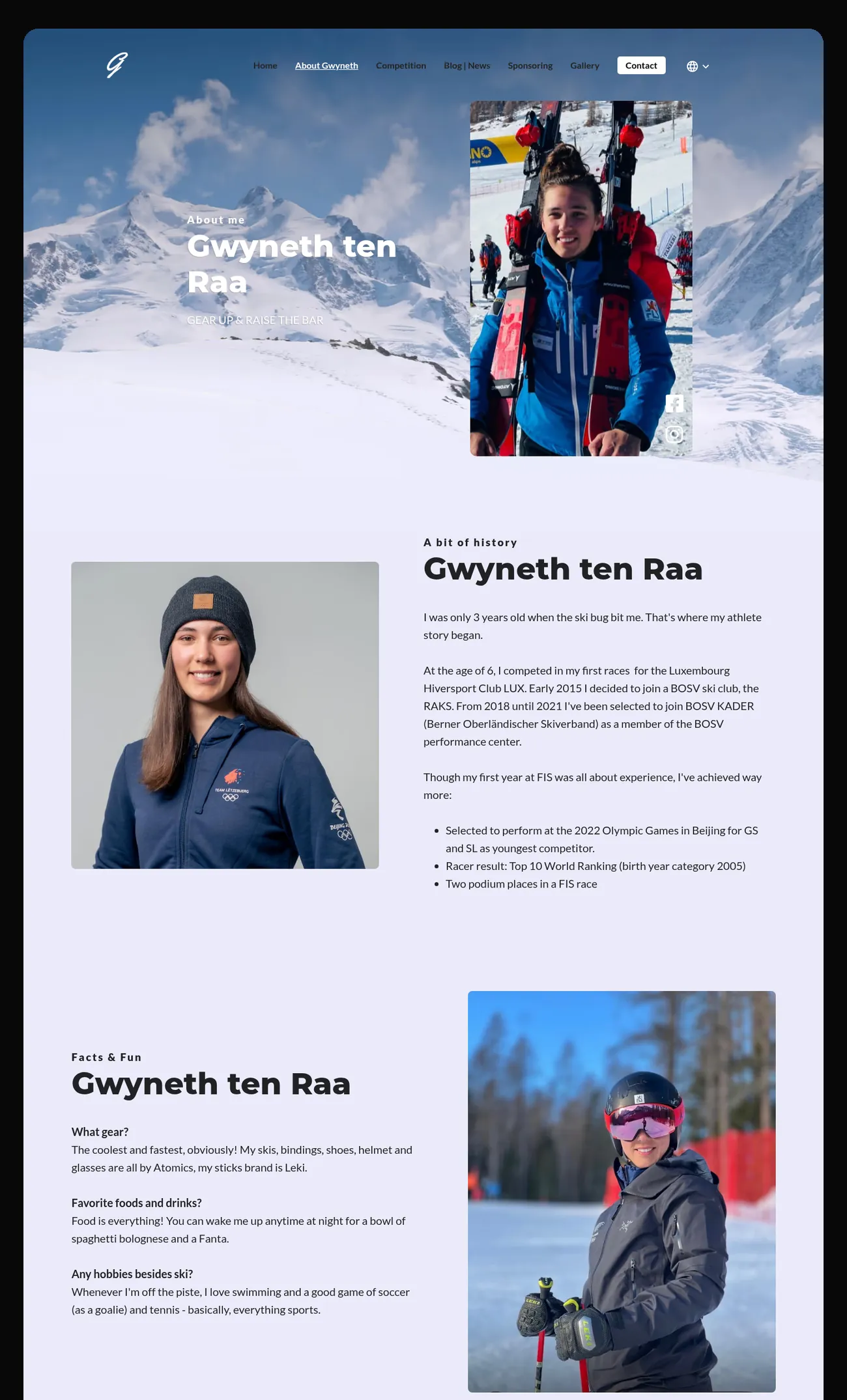 Galerie der Website von Gwyneth ten Raa