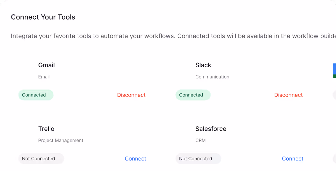 Connect tools