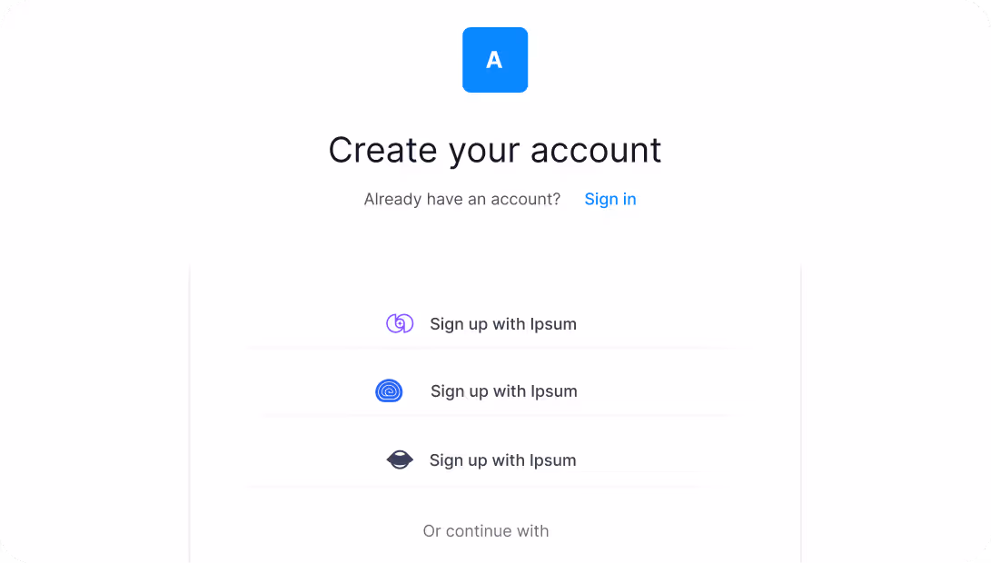 create account