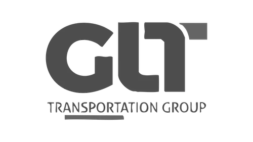 GLT Transportation Group logo in grayscale.