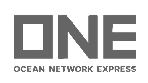 ONE Ocean Network Express logo in grayscale.