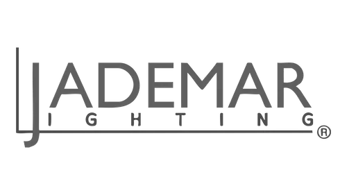 Jademar Lighting logo in grayscale.