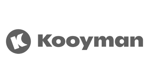 Kooyman logo in grayscale.