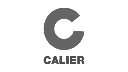 Calier logo in grayscale.