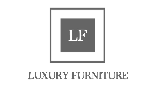 Luxury Furniture logo in grayscale.