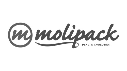 Molipack logo in grayscale.
