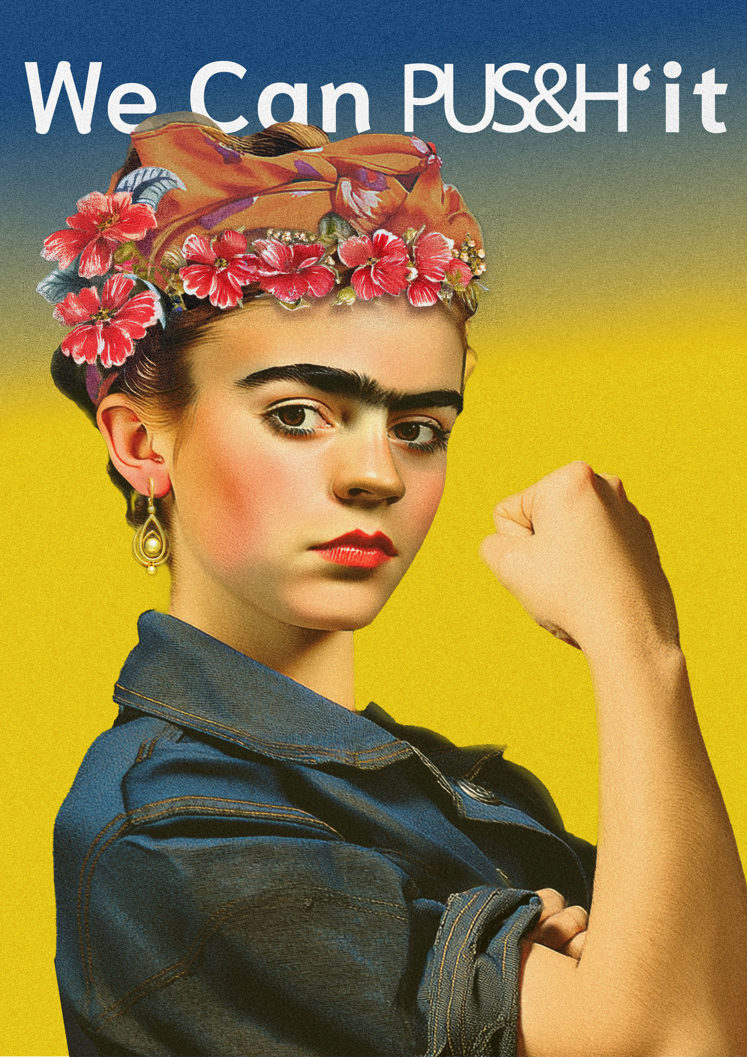 Affiche créative branding inspirée art et design graphique PUS&H