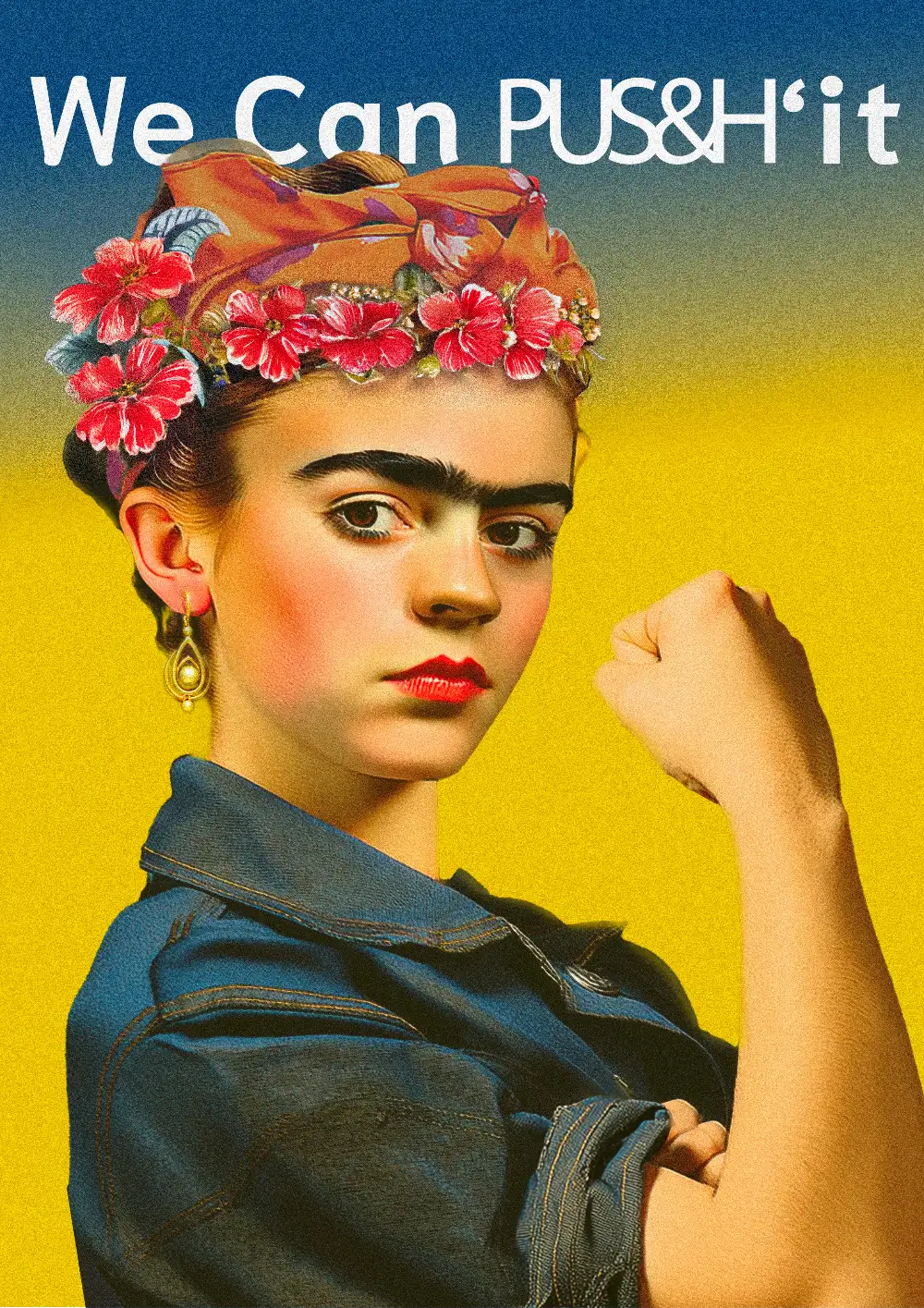 Affiche créative branding inspirée art et design graphique PUS&H