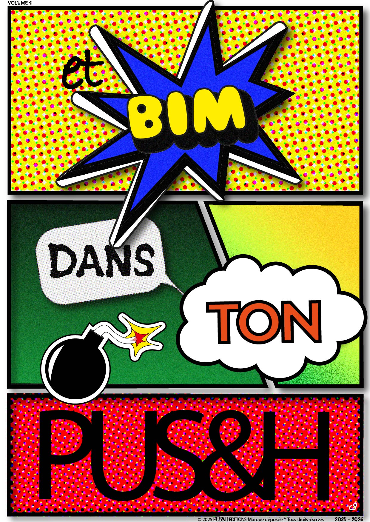 Design graphique pop art branding audacieux PUS&H