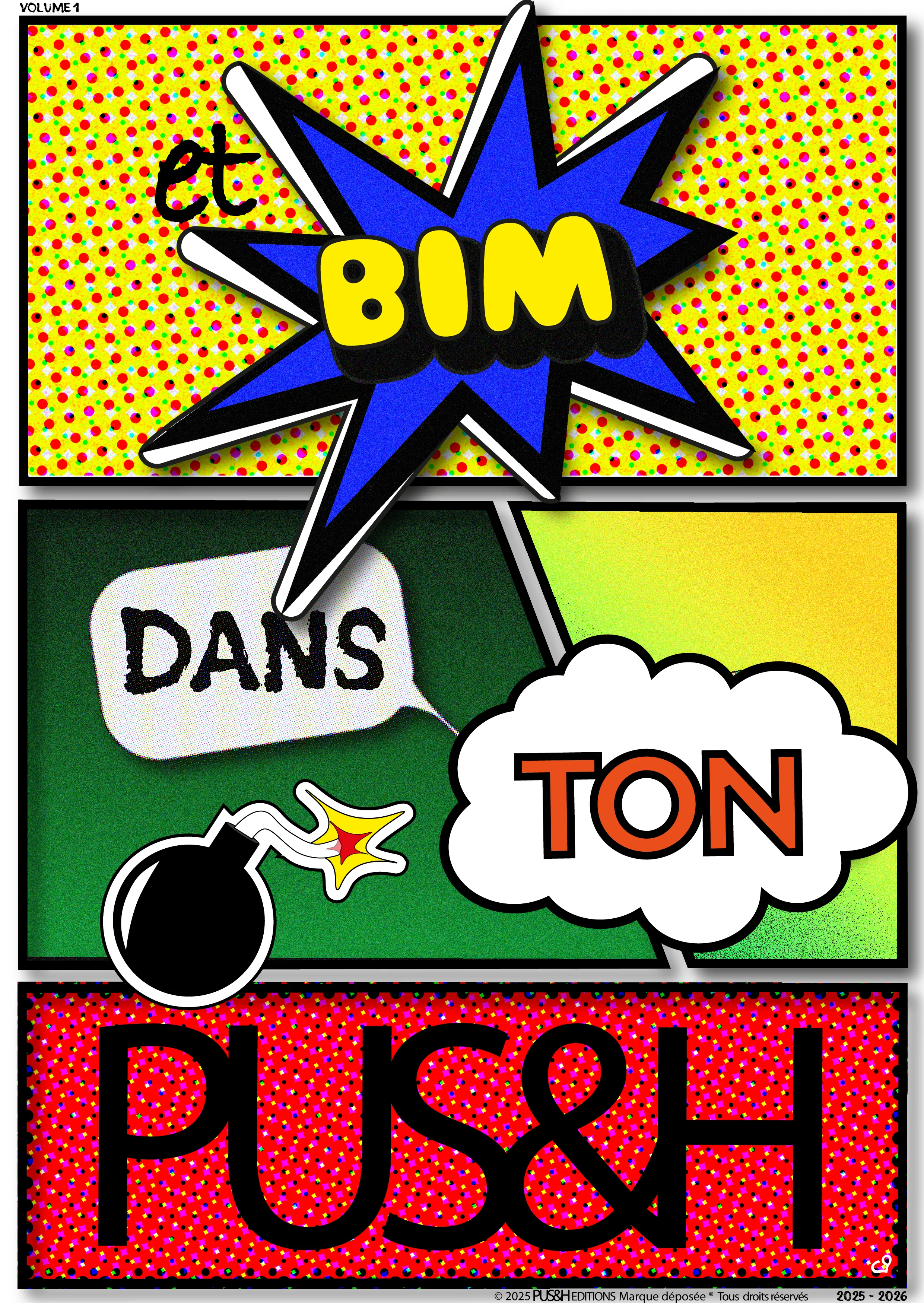 Design graphique pop art branding audacieux PUS&H