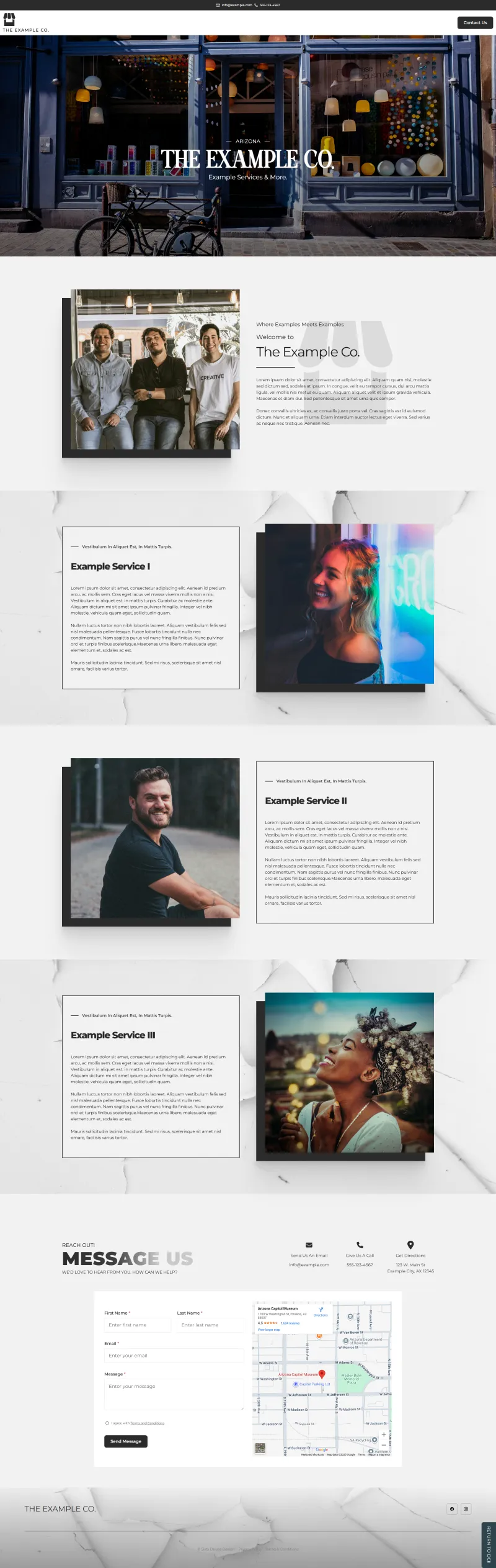 A web page with a bunch of different images on it.