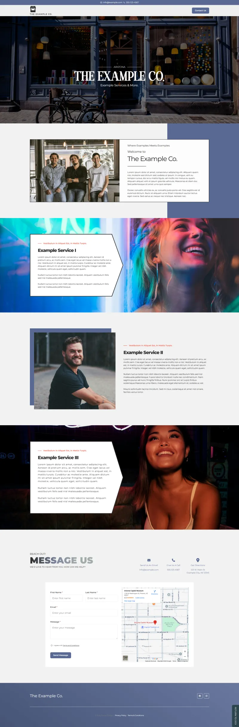A web page with a bunch of different images on it.