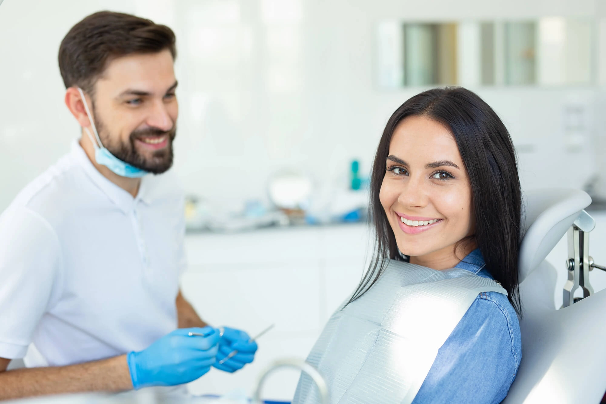 Girl smiling after emergency root canal nyc
