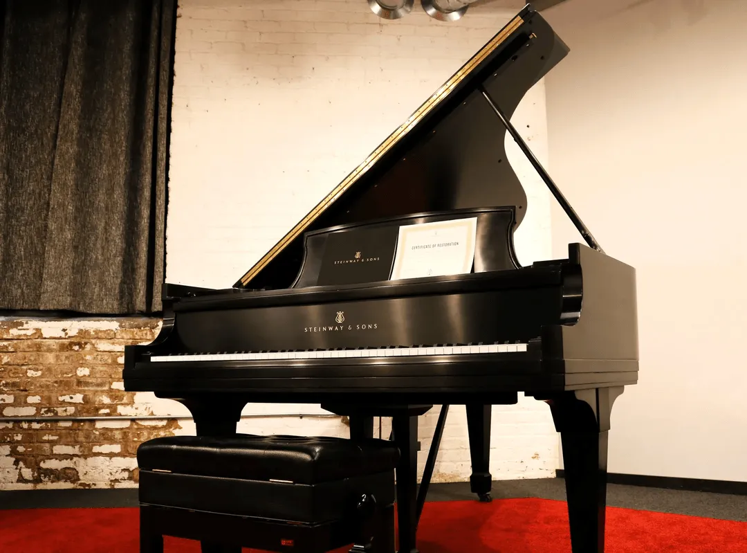 A Steinway Grand Piano.
