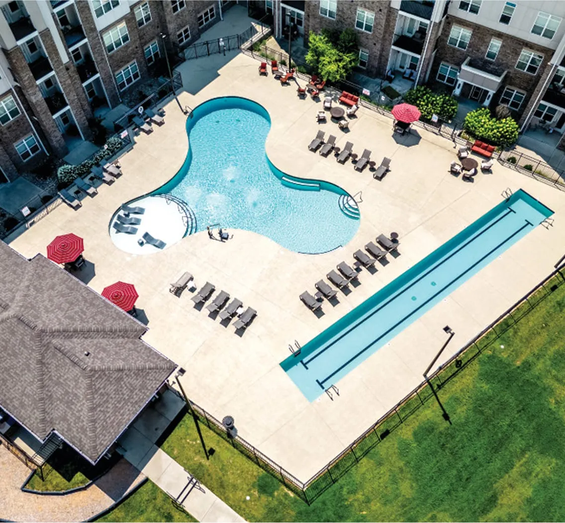 The Edison at Colonnade Crossing apartment community exterior