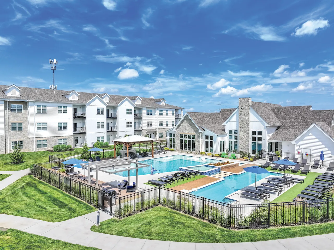 The Edison at Tiffany Springs apartment community exterior