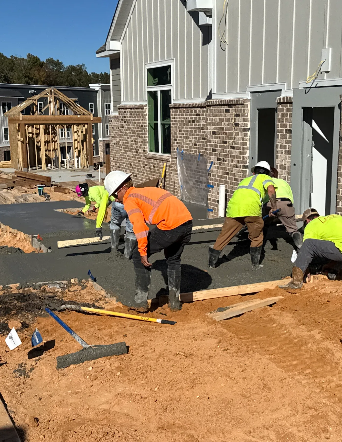 Multi-family construction in progress