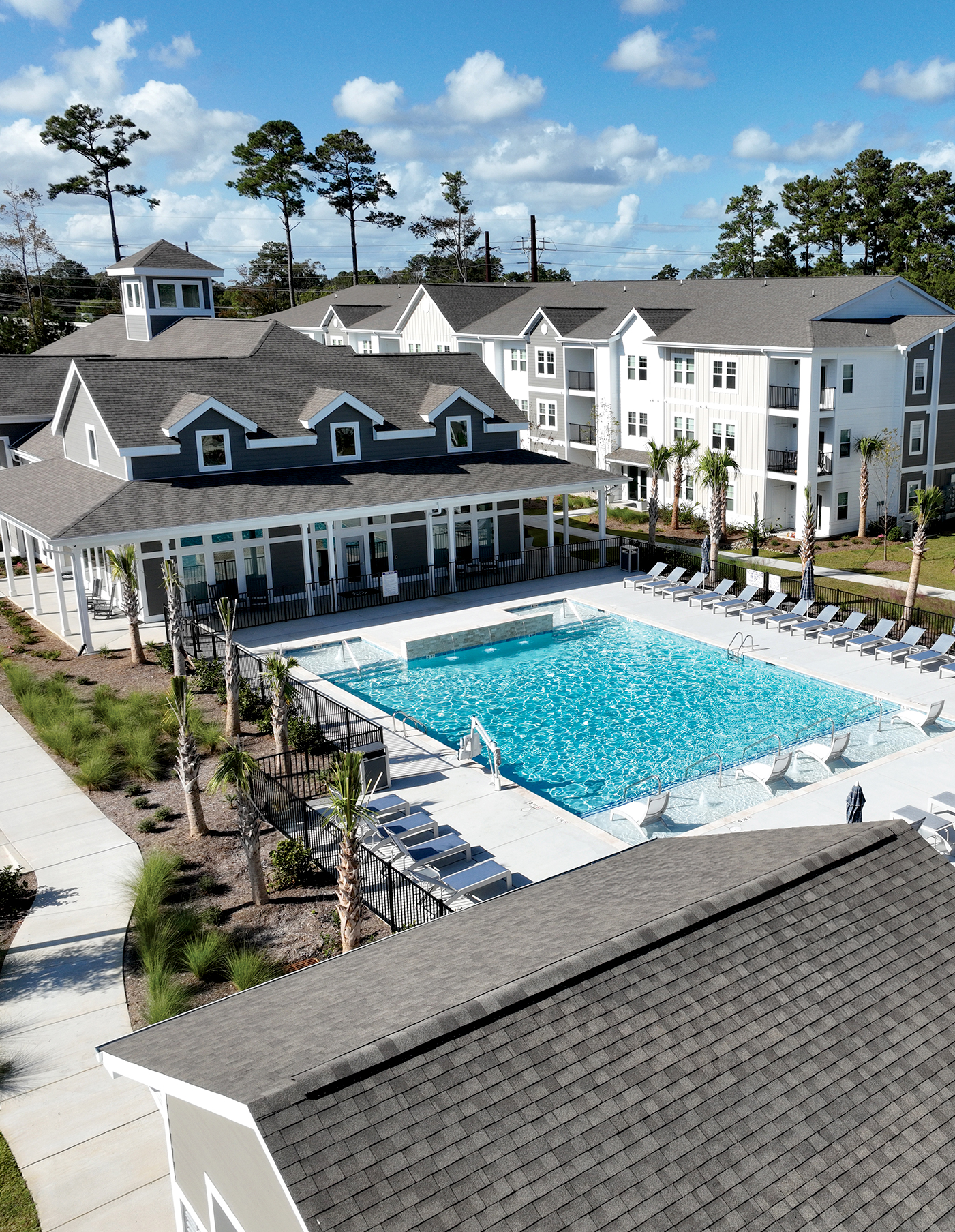 Multi-family development construction