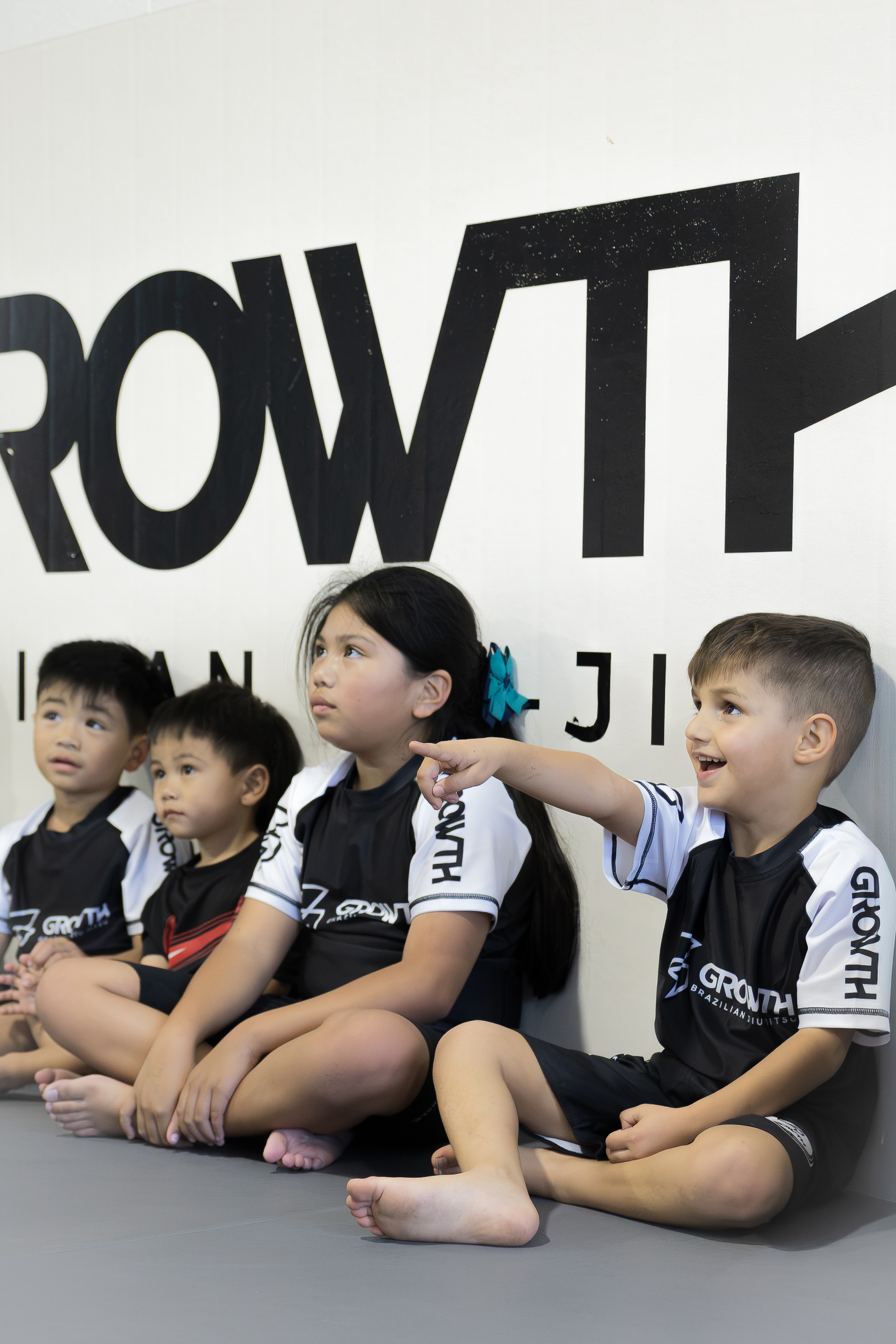 Kids Brazilian Jiu-Jitsu class training at Growth BJJ Southport