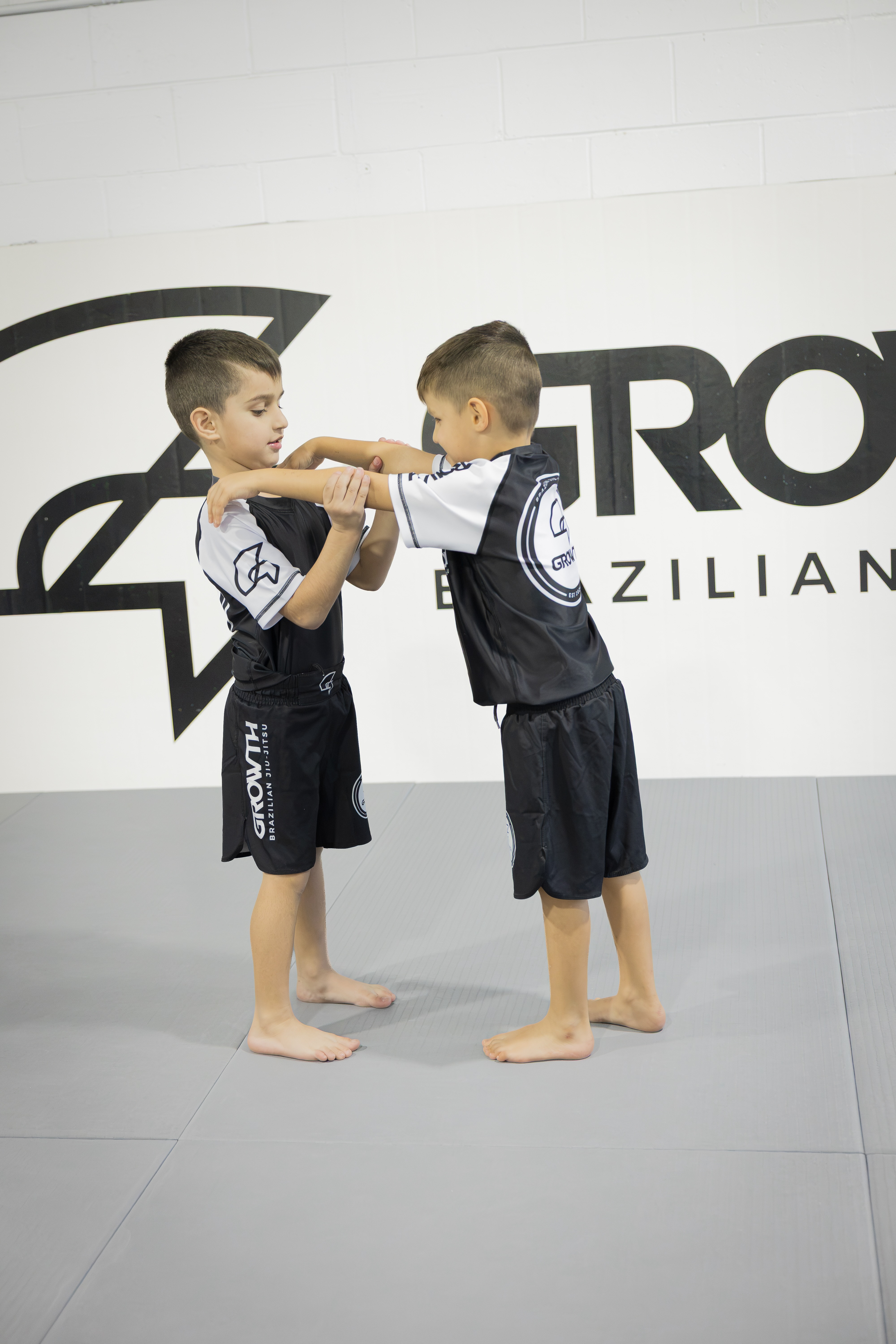 Kids Brazilian Jiu-Jitsu class training at Growth BJJ Southport