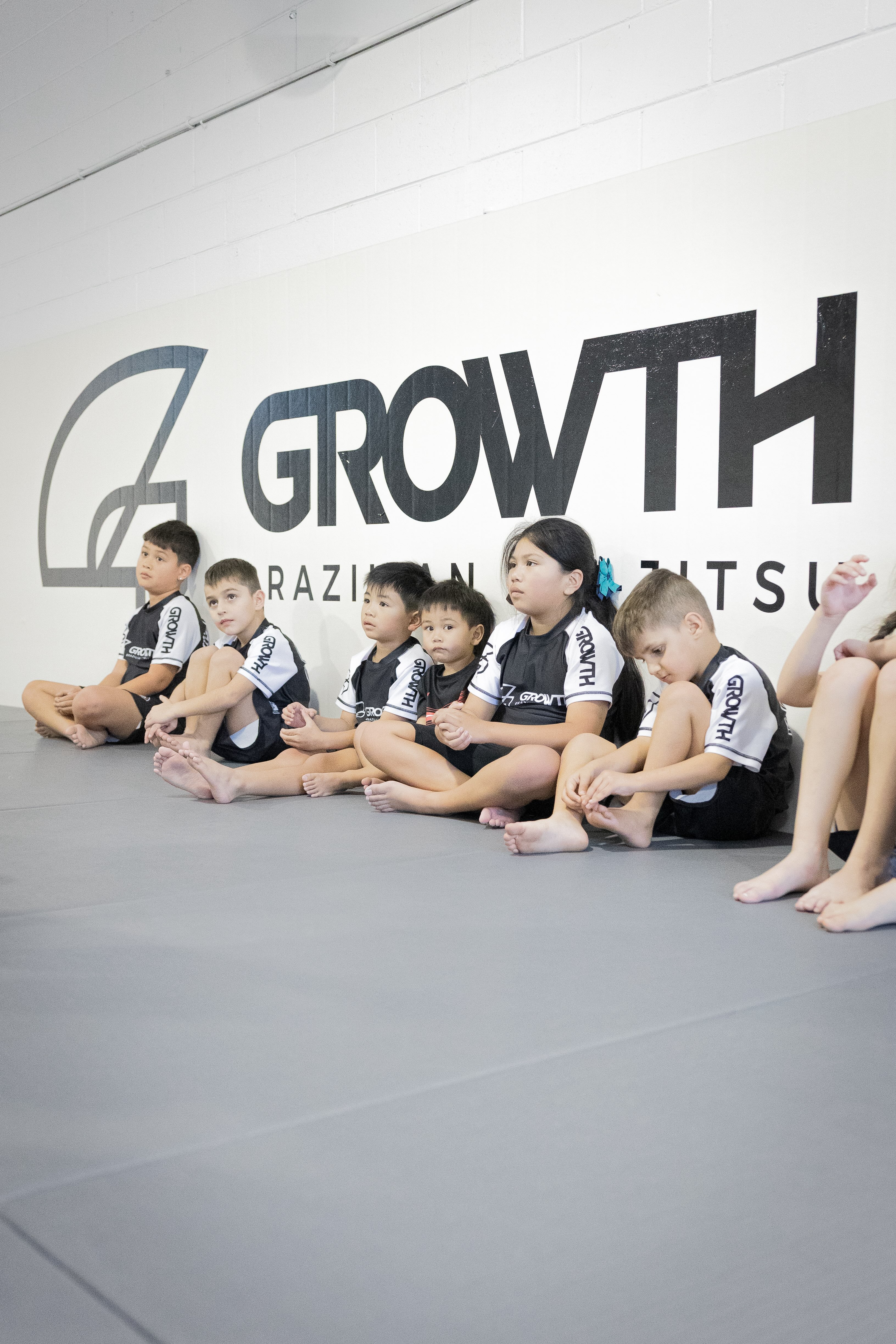 Kids Brazilian Jiu-Jitsu class training at Growth BJJ Southport
