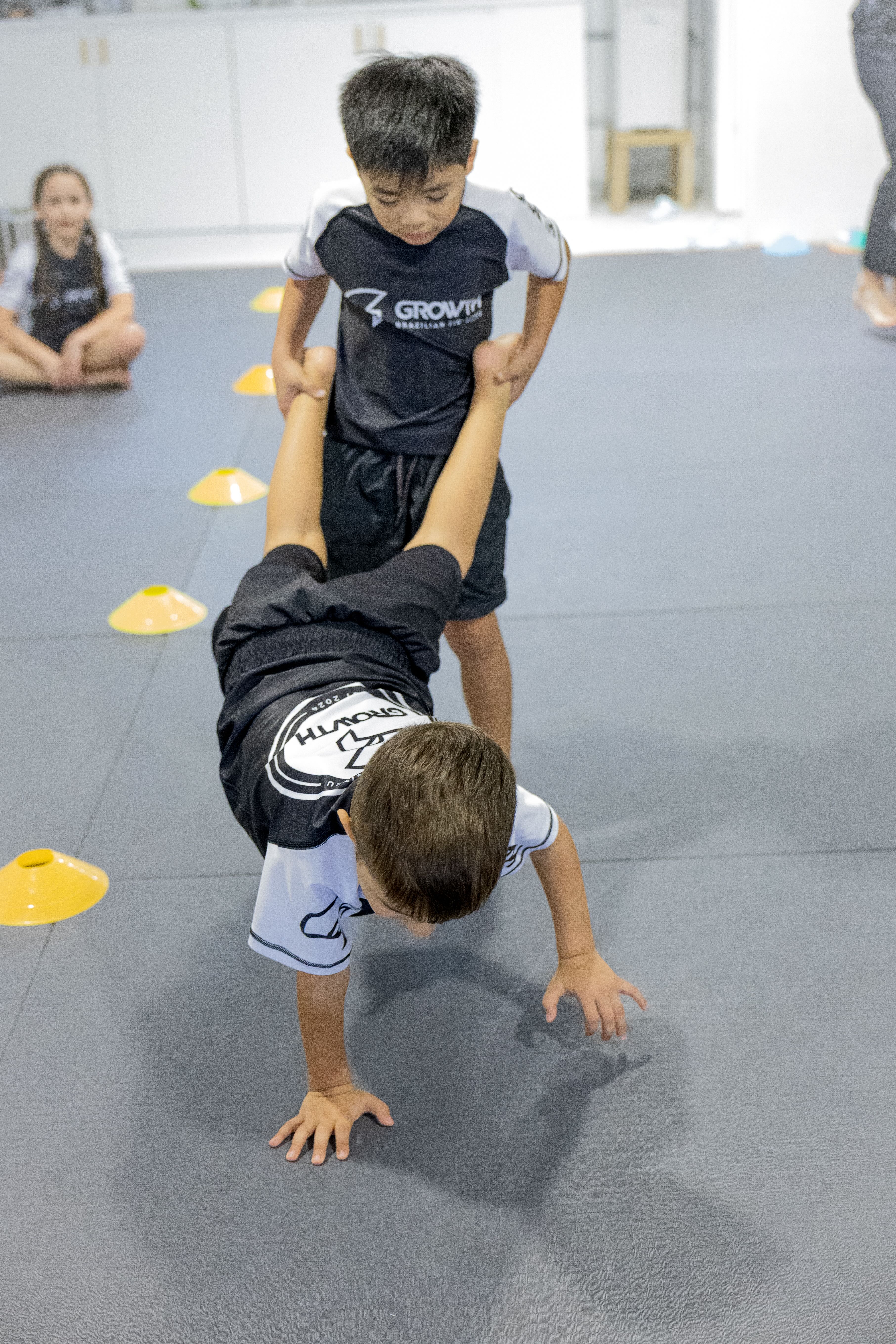 Kids Brazilian Jiu-Jitsu class training at Growth BJJ Southport