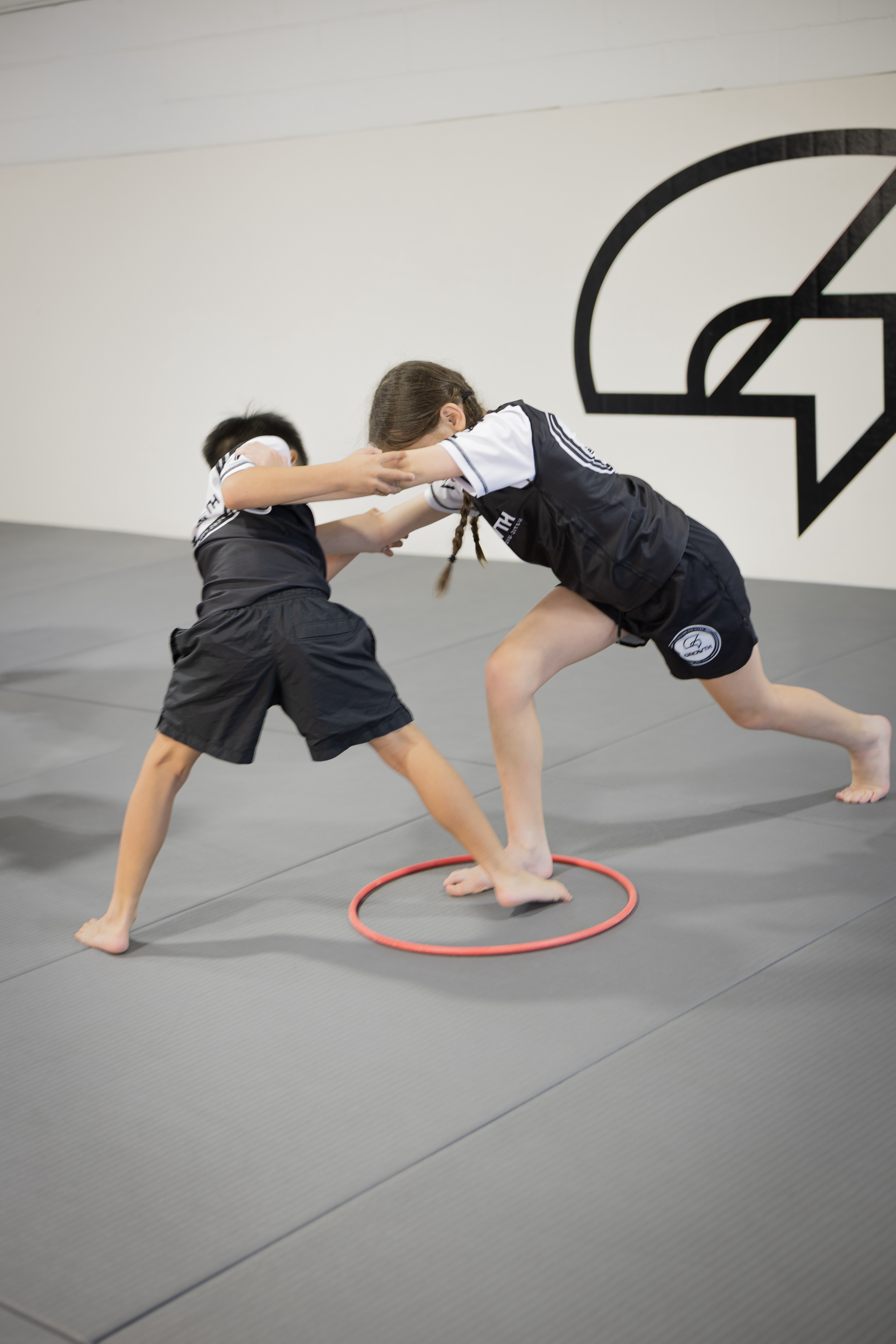 Kids Brazilian Jiu-Jitsu class training at Growth BJJ Southport