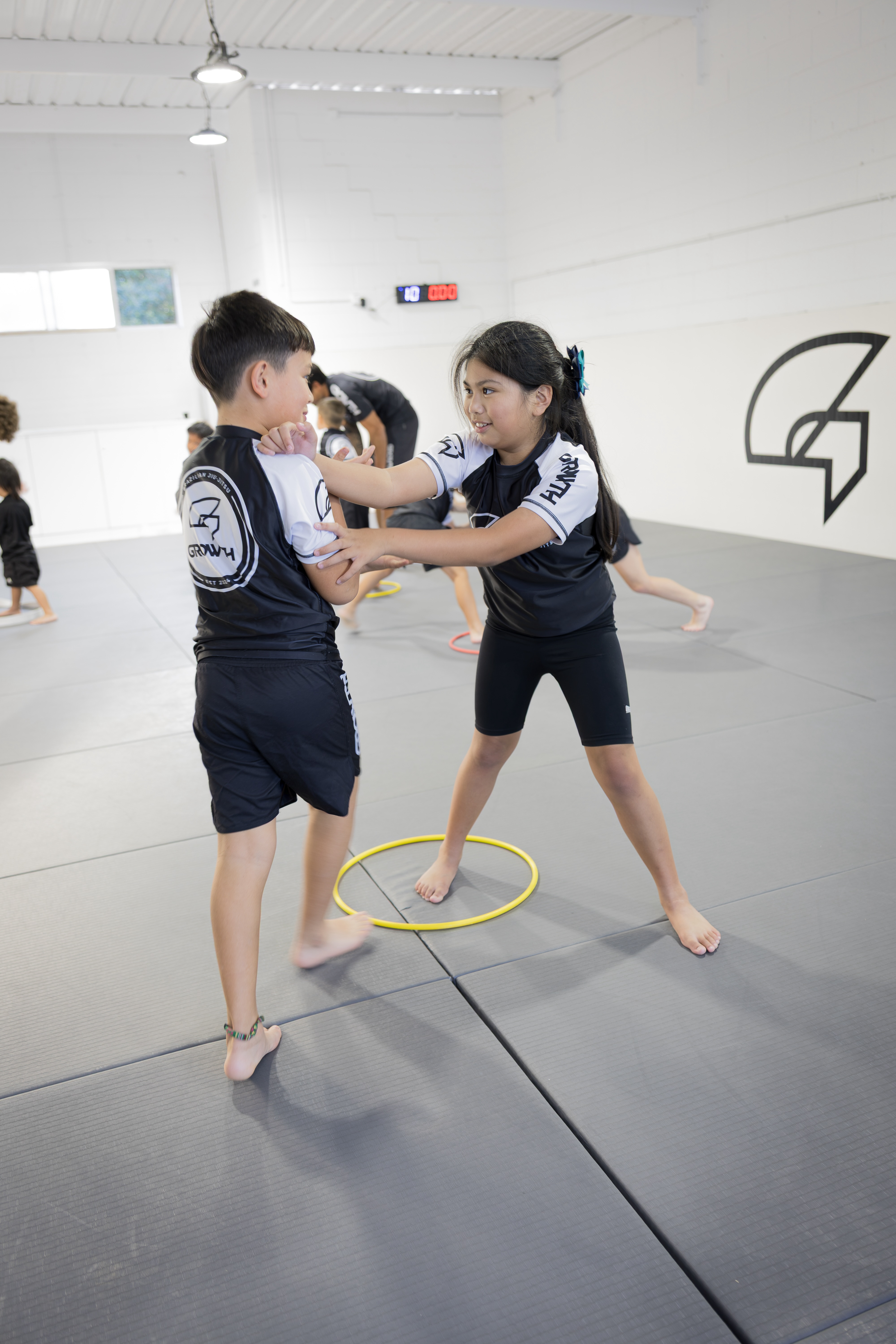 Kids Brazilian Jiu-Jitsu class training at Growth BJJ Southport