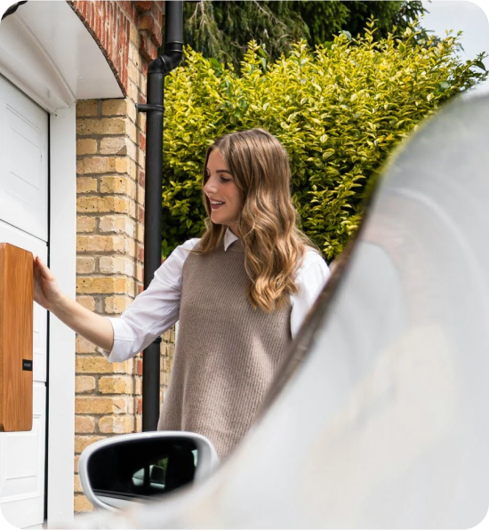 Woman Charging her Car