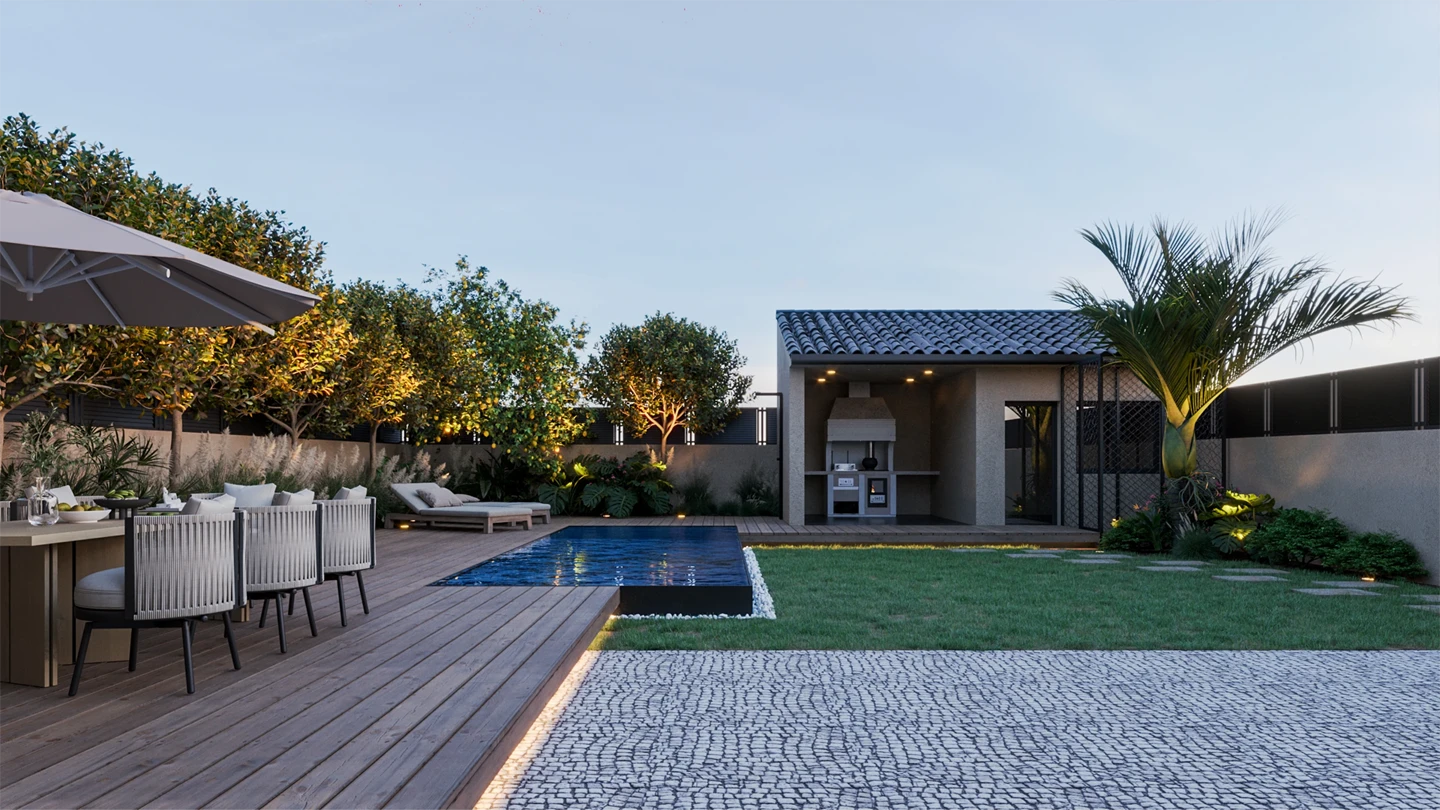 Detalhes de decoração de projetos Duality.