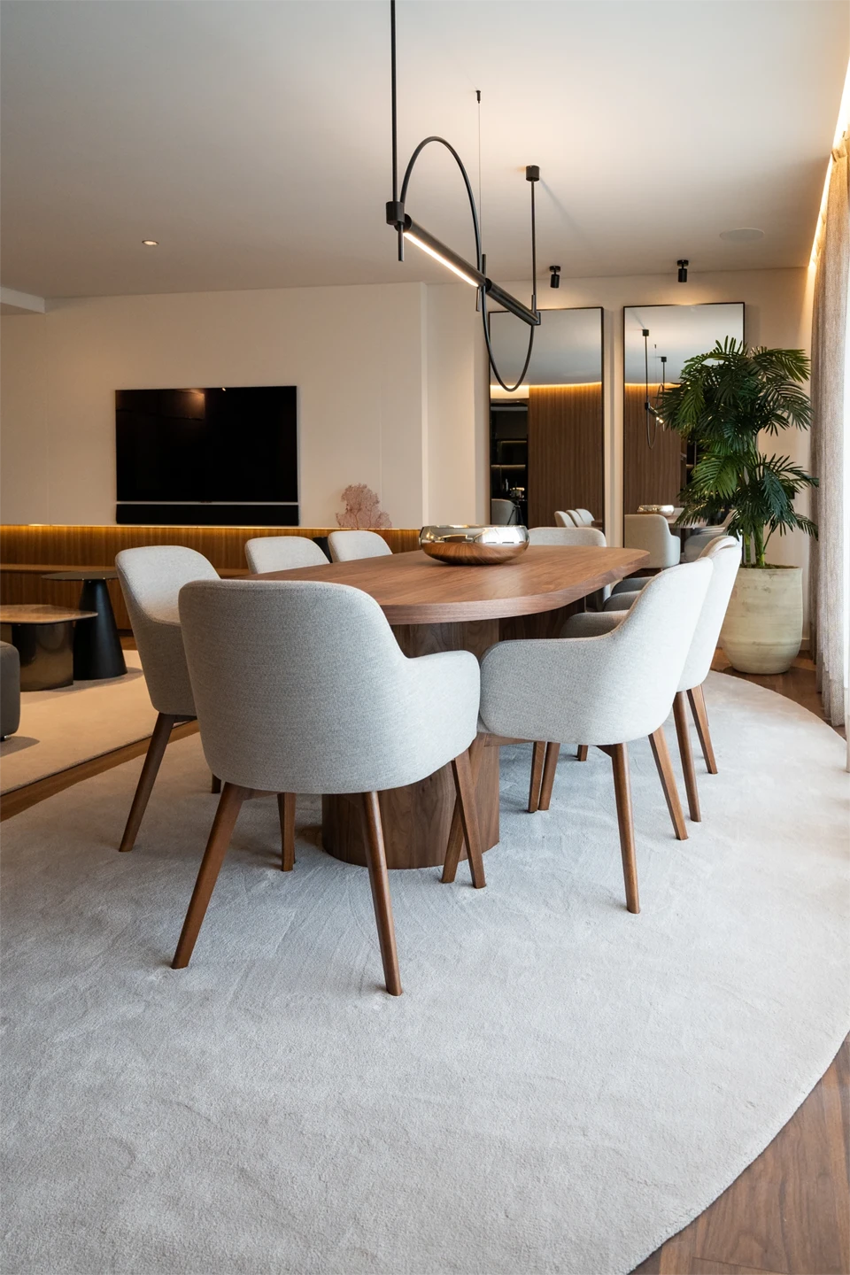 Detalhes de decoração de projetos Duality.