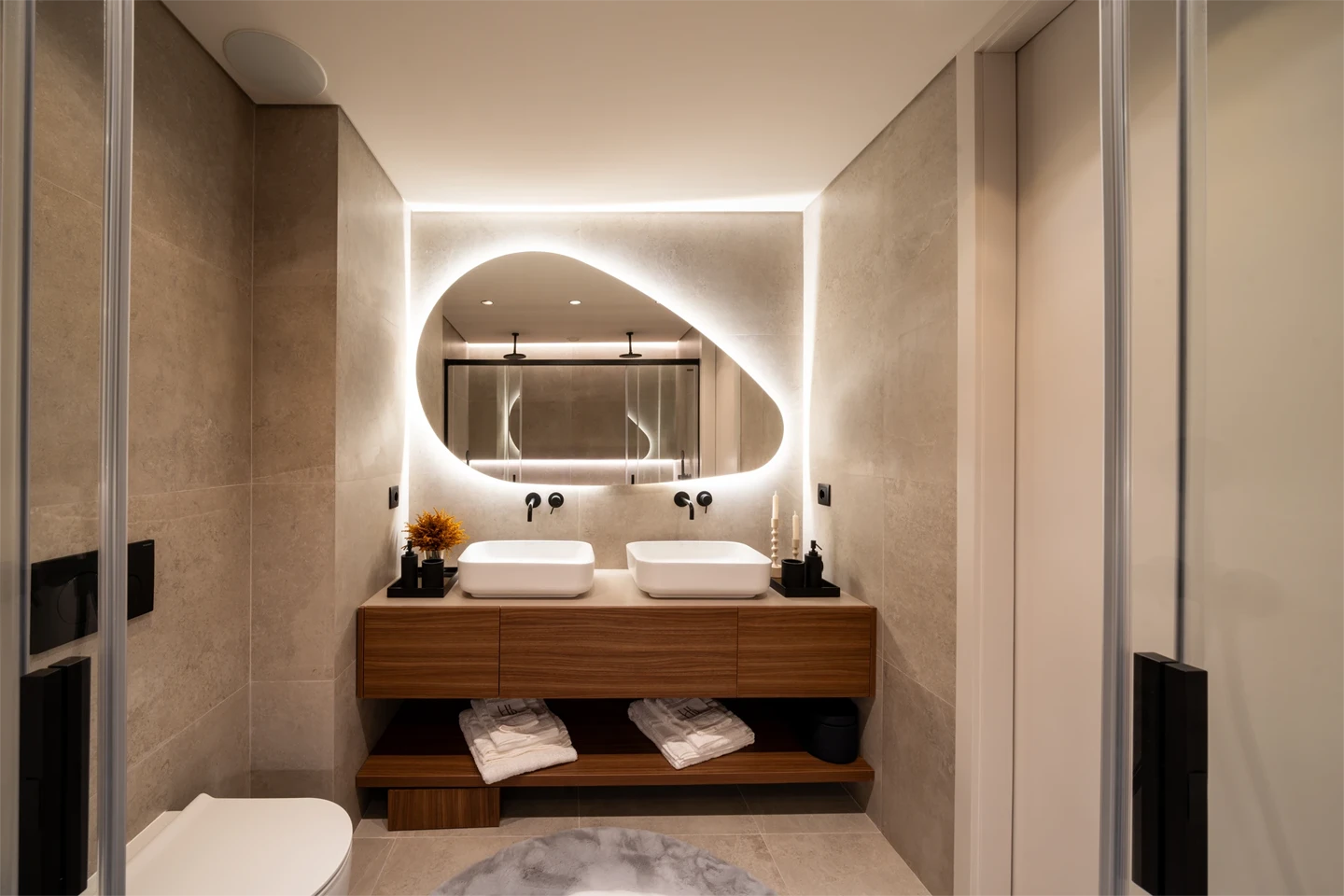 Detalhes de decoração de projetos Duality.