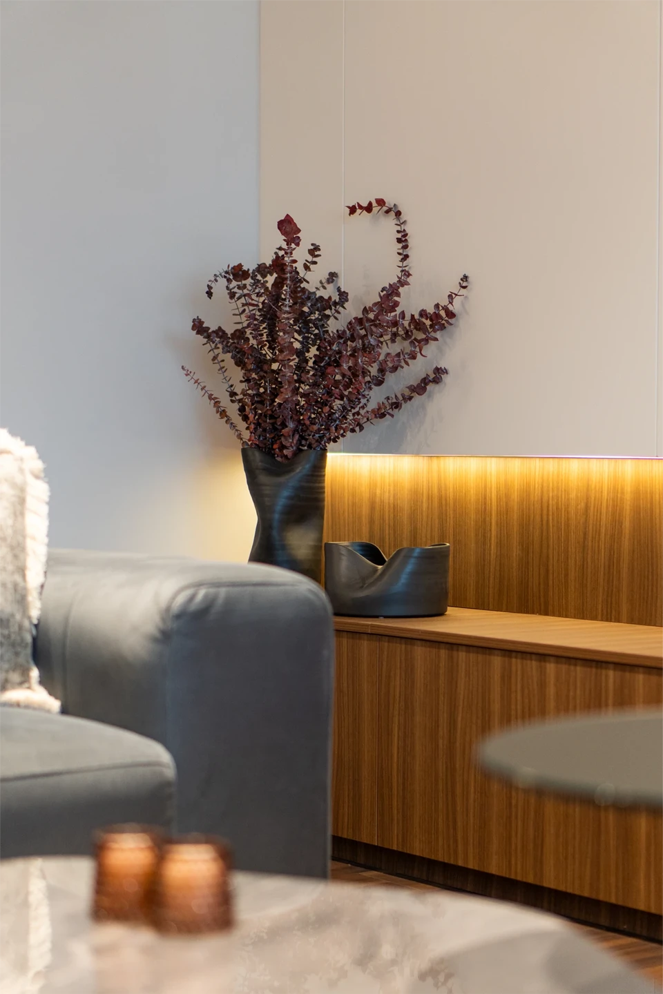 Detalhes de decoração de projetos Duality.