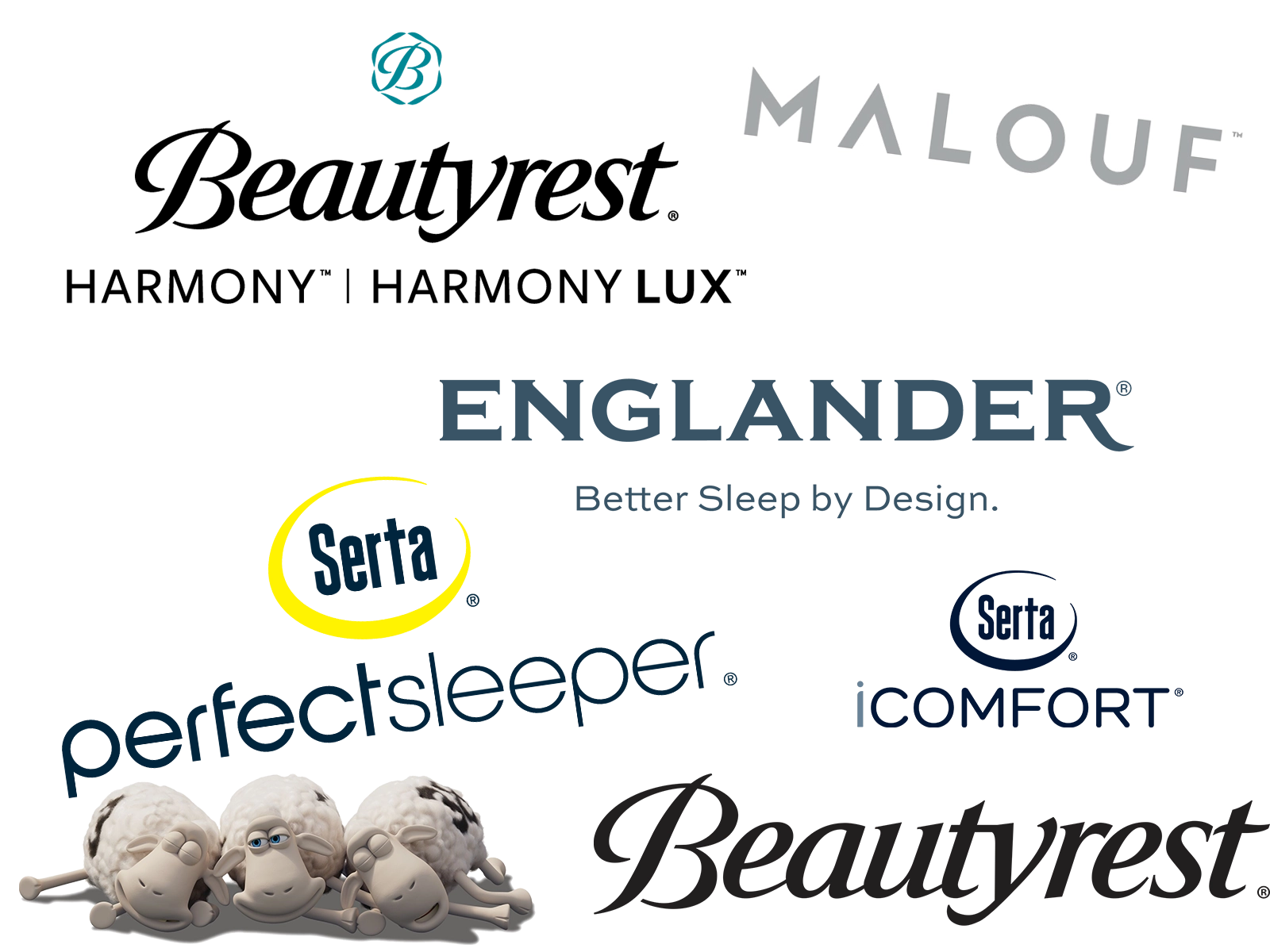 mattress brand logos