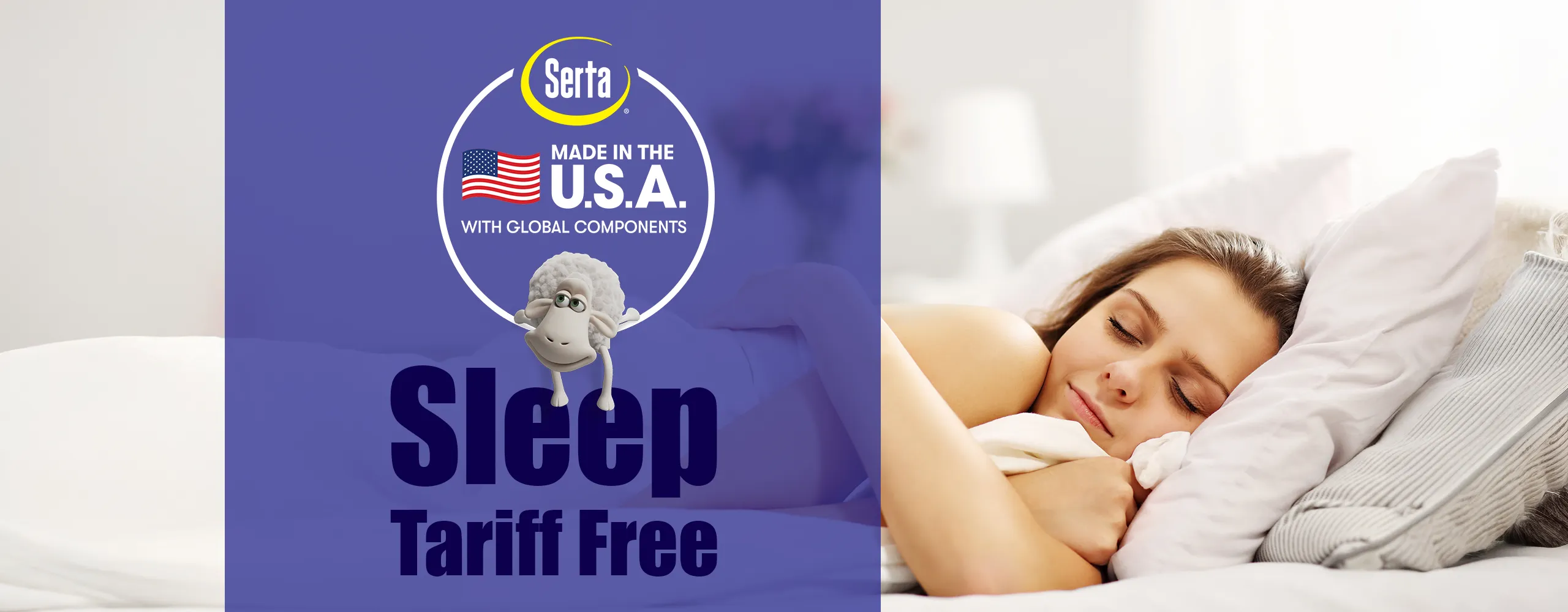 sheep with American Flag - made in USA