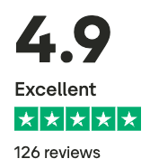 Customer rating of 4.9 out of 5 stars marked as Excellent with 126 reviews.