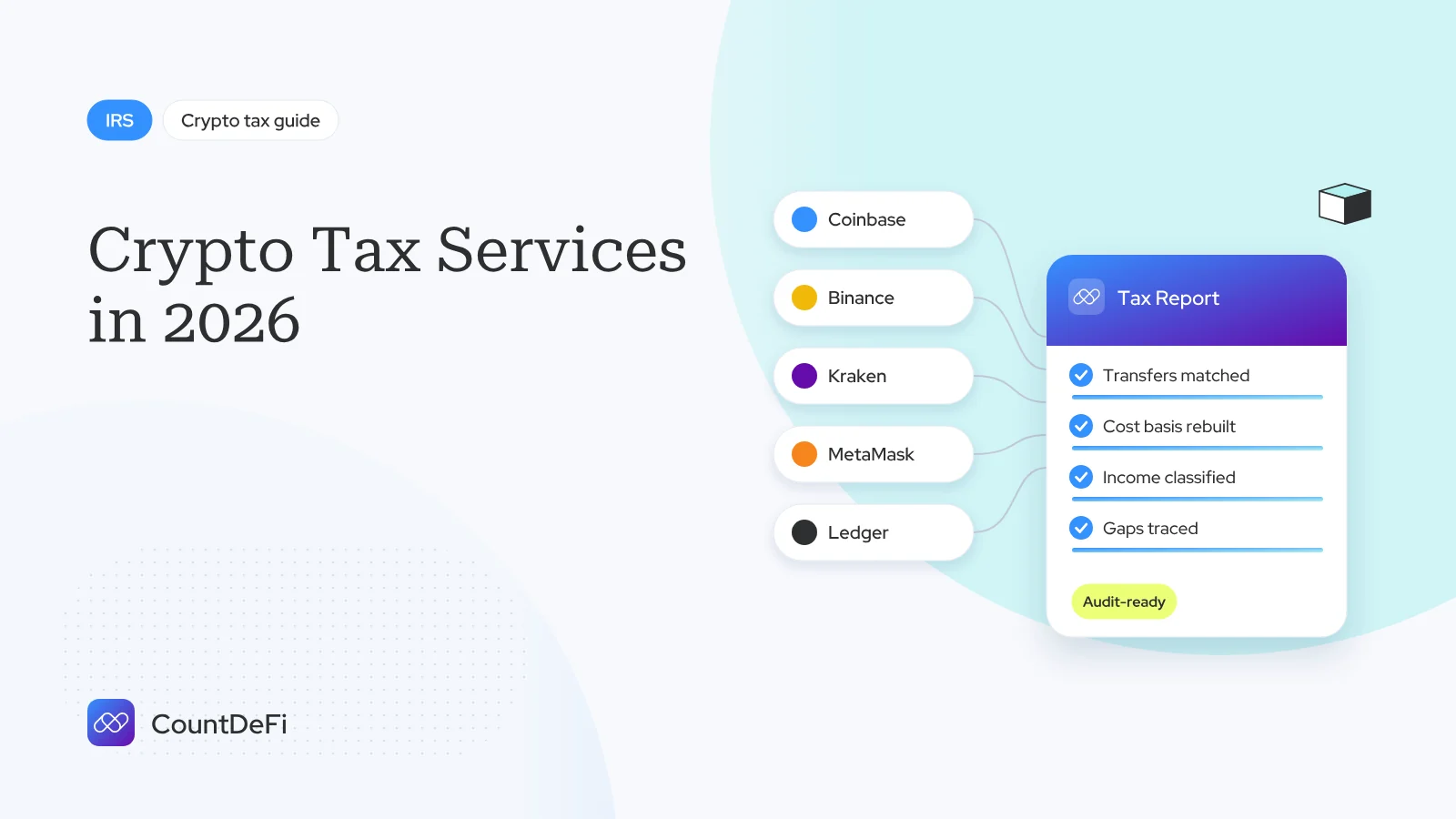 Cover illustration for: Crypto Tax Services in 2026: What You Get and What to Ask For