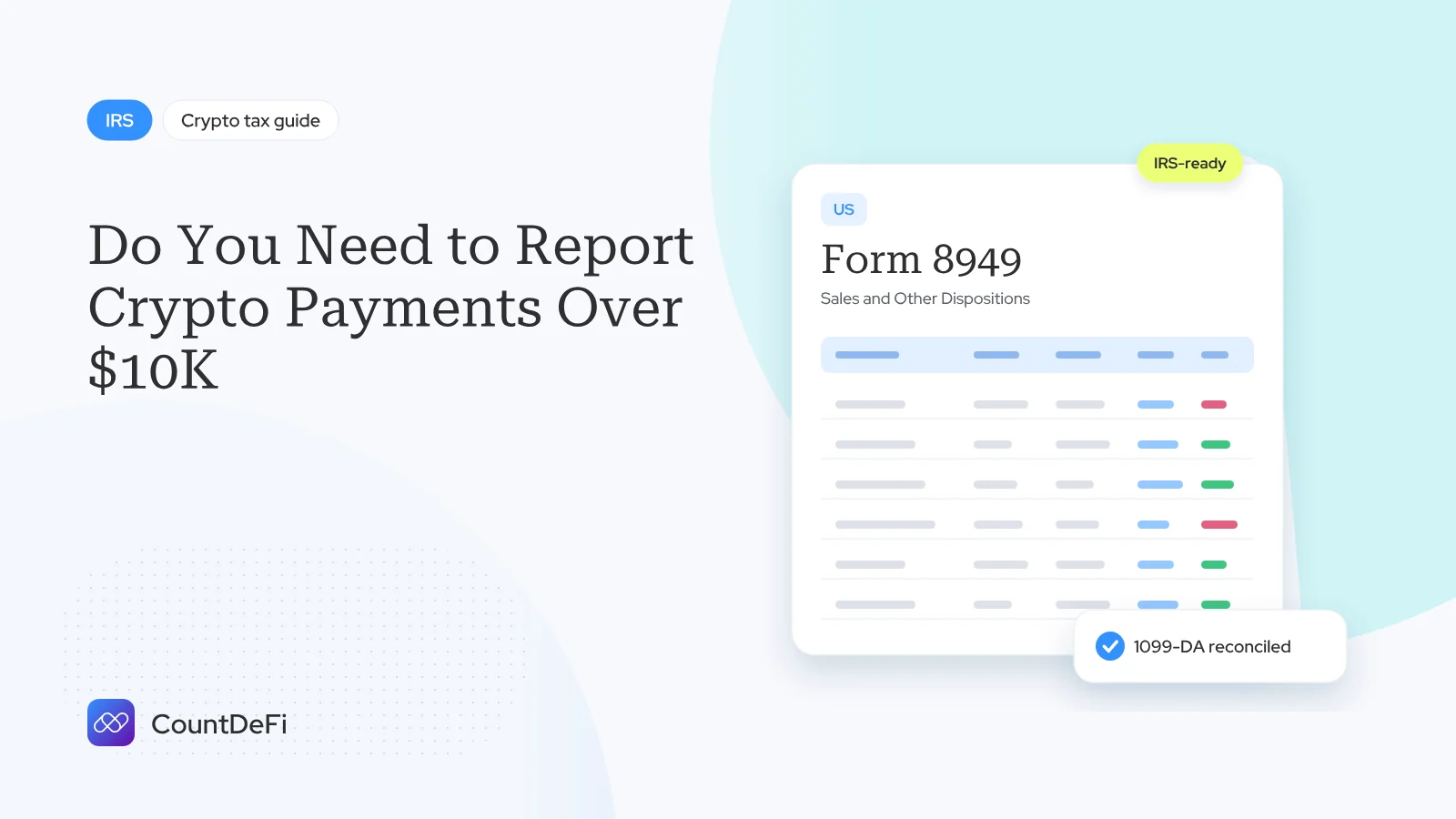 Cover illustration for: Do You Need to Report Crypto Payments Over $10K?